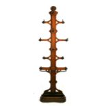 A Victorian oak hall stand, 68cms (26.75ins) wide.Condition Report Top right, middle right and