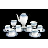 A Wedgwood Art Deco coffee set, pattern no. 5141.Condition Report All pieces very good condition