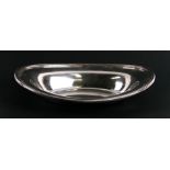 A Walker & Hall Booth's Shipping Line silver plated oval bowl, 34cms (13.25ins) wide.