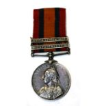 A Boer War medal to PTE 4705 F Denton, Liverpool Regiment.