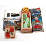 A vintage driving game and other games.