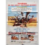 An original vintage movie poster for 'Storm Over The Nile', folded as issued, approx 68 by 102cms (
