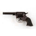 A USA Remington Rider rim fire revolver, patented August 17th, 1858, 16cms (6.25ins) long.
