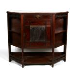 A late 19th century walnut sideboard, 122cms (48ins) wide.