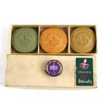 A Festival of Britain 1951 tape measure; together with a boxed Festival of Britain soaps.