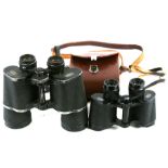 A pair of Carl Zeiss Jena 8x30 binoculars, cased; together with another similar pair, 10x50 (2).