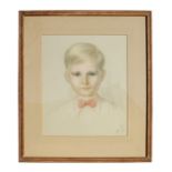 Honor Earl (British 1901-1996 - Portrait of a Young Boy - signed and dated 1952 lower right, pastel,