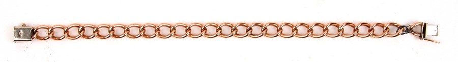 A 9ct gold bracelet, weight 8.9g.