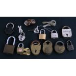 A quantity of miniature padlocks.