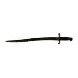 A rare yataghan sword bayonet for the 1863 Whitworth rifled musket. Having a circular mounting