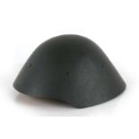 An original GDR German Democratic Republic (East Germany) grey plastic Parade Helmet with liner