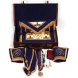 A large amount of Masonic Regalia with documents and certificates relating to Bro George Edward
