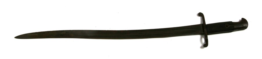 A rare yataghan sword bayonet for the 1863 Whitworth rifled musket. Having a circular mounting - Image 2 of 2