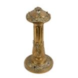 A heavy cast brass table lamp, 30cms (12.25ins) high.