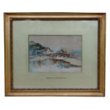 Victor Scott - Eastrow Beck, Sandsend, Near Whitby - signed & dated 1915 lower right, watercolour,