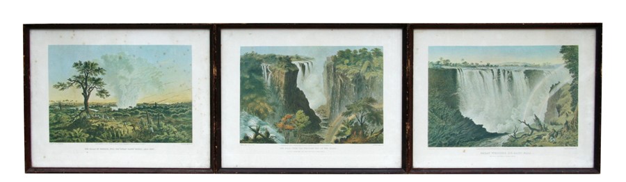 A set of six prints depicting 19th century African scenes, framed & glazed, 39 by 27cms (15.25 by - Image 2 of 3