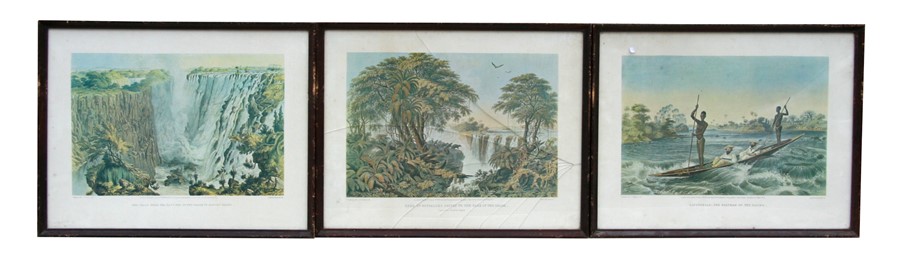 A set of six prints depicting 19th century African scenes, framed & glazed, 39 by 27cms (15.25 by - Image 3 of 3