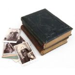 Two 19th century carte de visite albums and cabinet cards