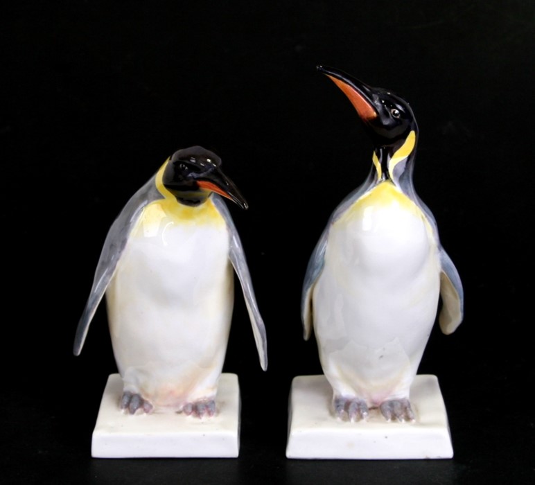 Two Royal Worcester Emperor penguin figures, modelled by Doris Lindner, numbered '3093' and '