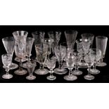 A group of 19th and early 20th century glasses.Condition Report four with chips to bases and rims,