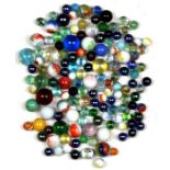 A quantity of vintage marbles.