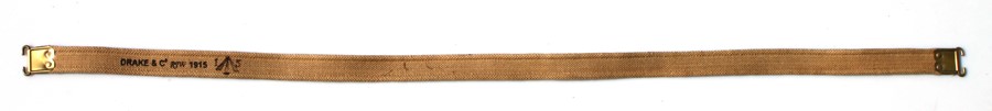 An unissued 08 Pattern .303 Rifle sling. Marked to the reverse with the War Department arrow and
