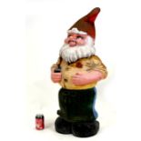 A large decorative garden gnome, 97cms (38ins) high.