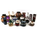 A large collection of West German pottery vases from the 1960's and 1970's.Condition Report All good