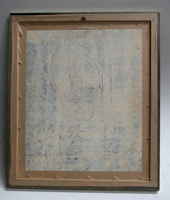 Oil on board of a Third Reich infantry officer, signed and dated 1936. Overall size 55cms (21.75ins) - Image 2 of 2