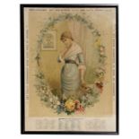 An original 1903 Frisby's advertising calendar, framed & glazed, 53 by 72cms (21 by 28.5ins).