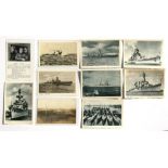 A group of WWII German naval postcards to include torpedo boats