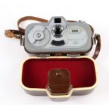 A cased Zeiss Ikon Movinette.