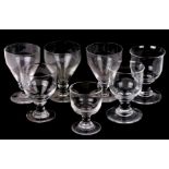 A group of seven mixed 19th century glasses (7).Condition Report Very good condition with no