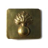 A circa 1860 French Grenadier pressed brass belt buckle. Indistinct makers name to the reverse.