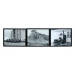Three large format Royal Air Force photographs, framed and glazed. Overall 51cms (20ins) wide by