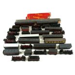 A quantity of 00 gauge locomotives and carriages