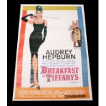 A Breakfast at Tiffany's film poster, 70 by 102cms (27.5 by 40ins), 'Copyright 1961 by Paramount