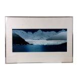 Barbara Webb - Glacier in Patagonia - limited edition print numbered 1/28, signed and dated 1979