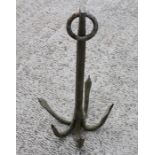 A five pronged Grapnel (Reef) Anchor. 73cms (28.75ins) high