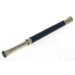 A single draw Ross of London nickel plated telescope, no. 23462, 60cm (23ins) long (extended).