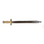 A French model 1816 Artillery short sword. The blade is 43cms (17ins) long