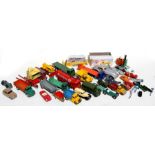 A large quantity of Dinky, Corgi and other vehicles, some boxed, to include a Foden Mobil Gas Lorry,