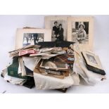 A quantity of vintage photograph albums, autograph books, stamps and ephemera.