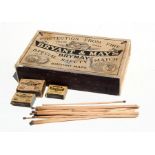 A vintage novelty advertising oversized Bryant & May's Safety match box containing a quantity of