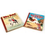 Two vintage children's annuals, The Big Rupert Story Book and Toby Twirl Adventure Stories