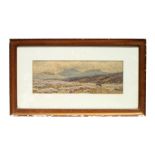 Early 20th century school - Highland Moorland Scene - watercolour, framed and glazed, 35cm by