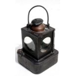 A Lamp Manufacturing & Railways Supplies Ltd British Rail 'B.R.(E)' lamp, 23cms (9ins) high.