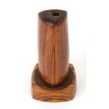 Carol Verde Paretti - an oil filled hardwood kaleidoscope, signed, 22cms (8.5ins) high.