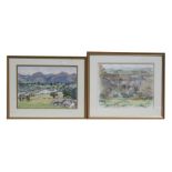 M Beresford- Williams (British b1931) - two rural scenes, signed, watercolour paintings, framed &