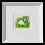 Frans Wesselman (Dutch 20th century school) - Shropshire Lamb - limited edition coloured etching